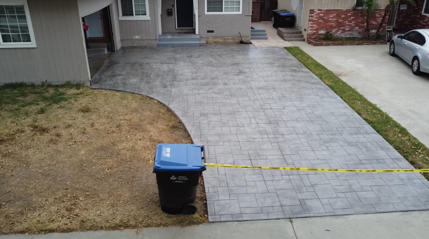 Stamped & Decorative Concrete installation in Westminster, CA